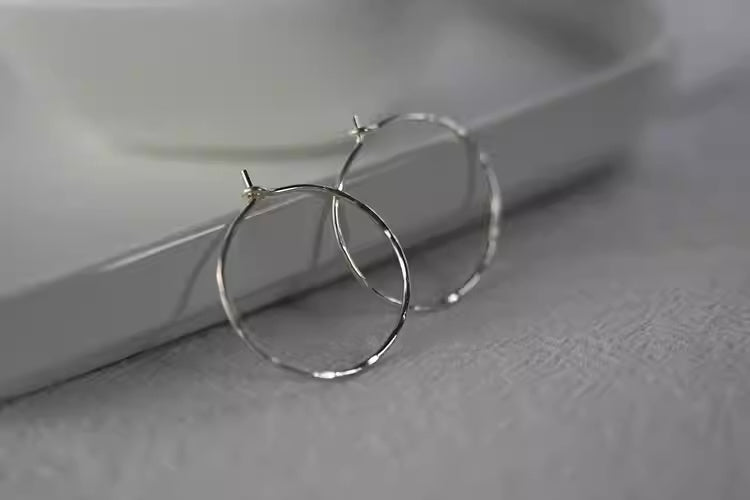 Thin Hoop Earrings