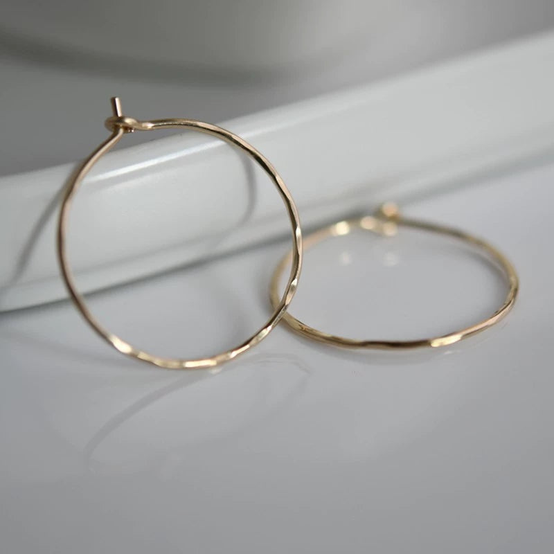 Thin Hoop Earrings