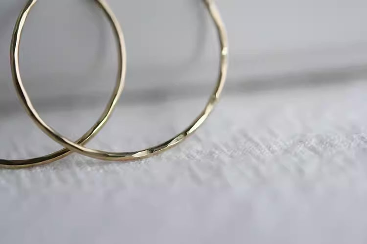 Thin Hoop Earrings