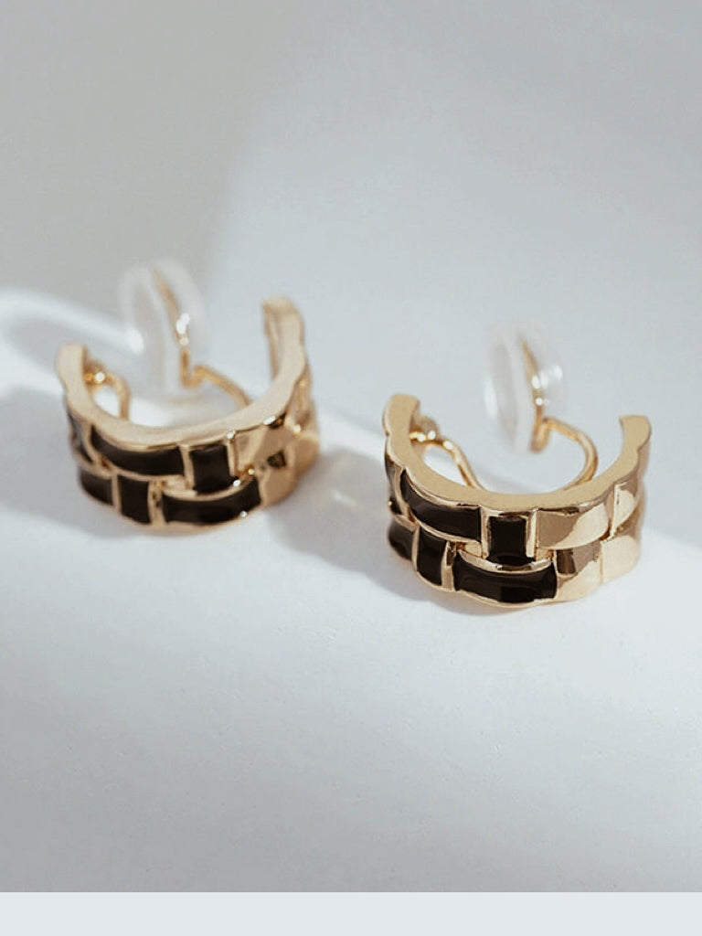 Chessboard Noir Hoops