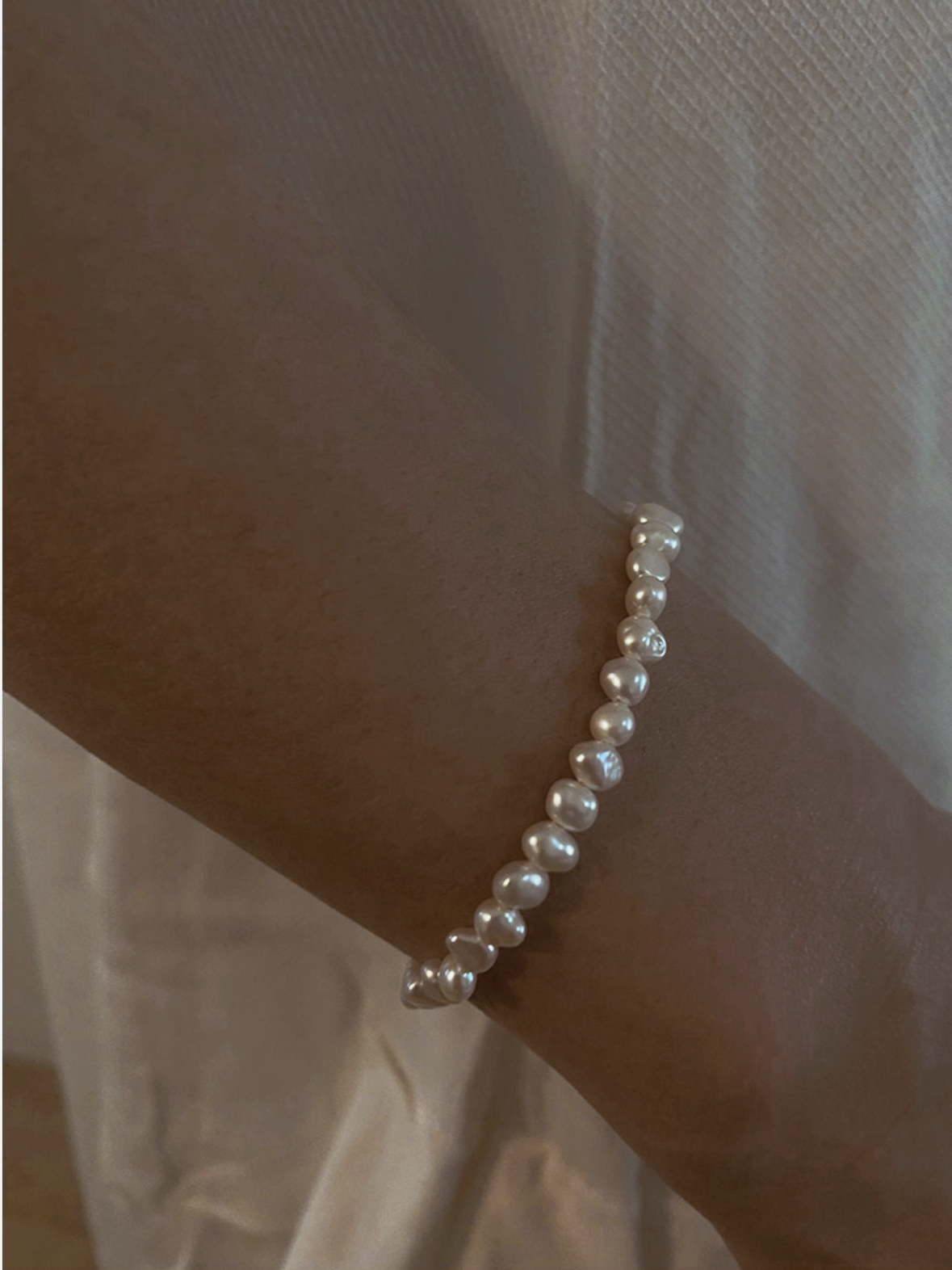Simple Baroque Pearl Bracelet