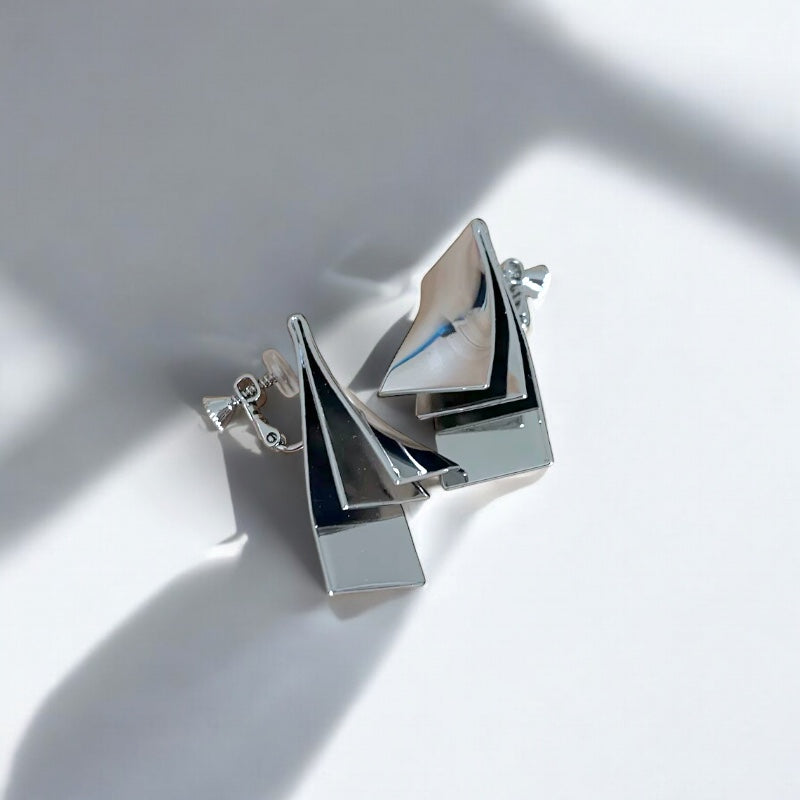 Sleek Folded Silver Statement