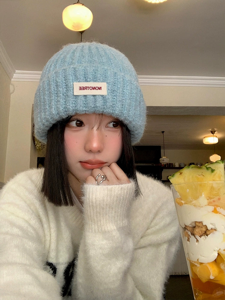 Cuffed Baby Blue Beanie