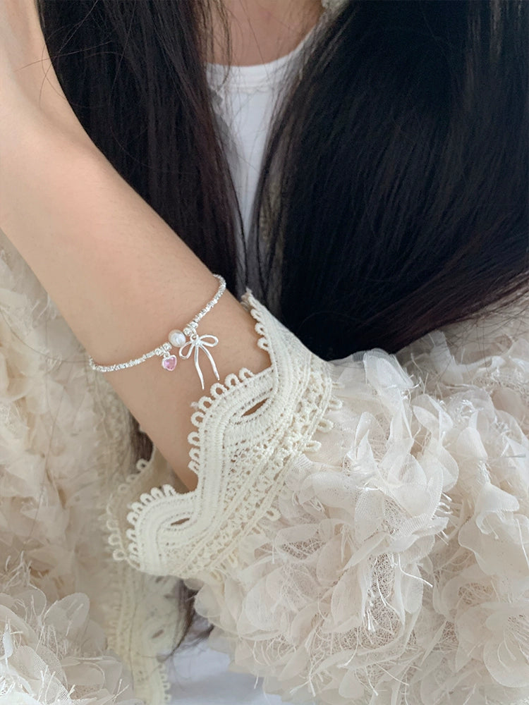 Ribbon Pearl Bracelet