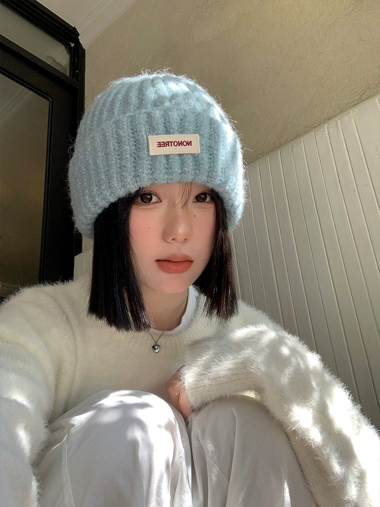 Cuffed Baby Blue Beanie