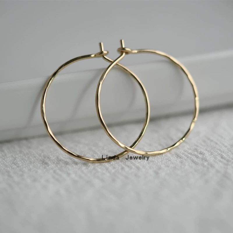 Thin Hoop Earrings