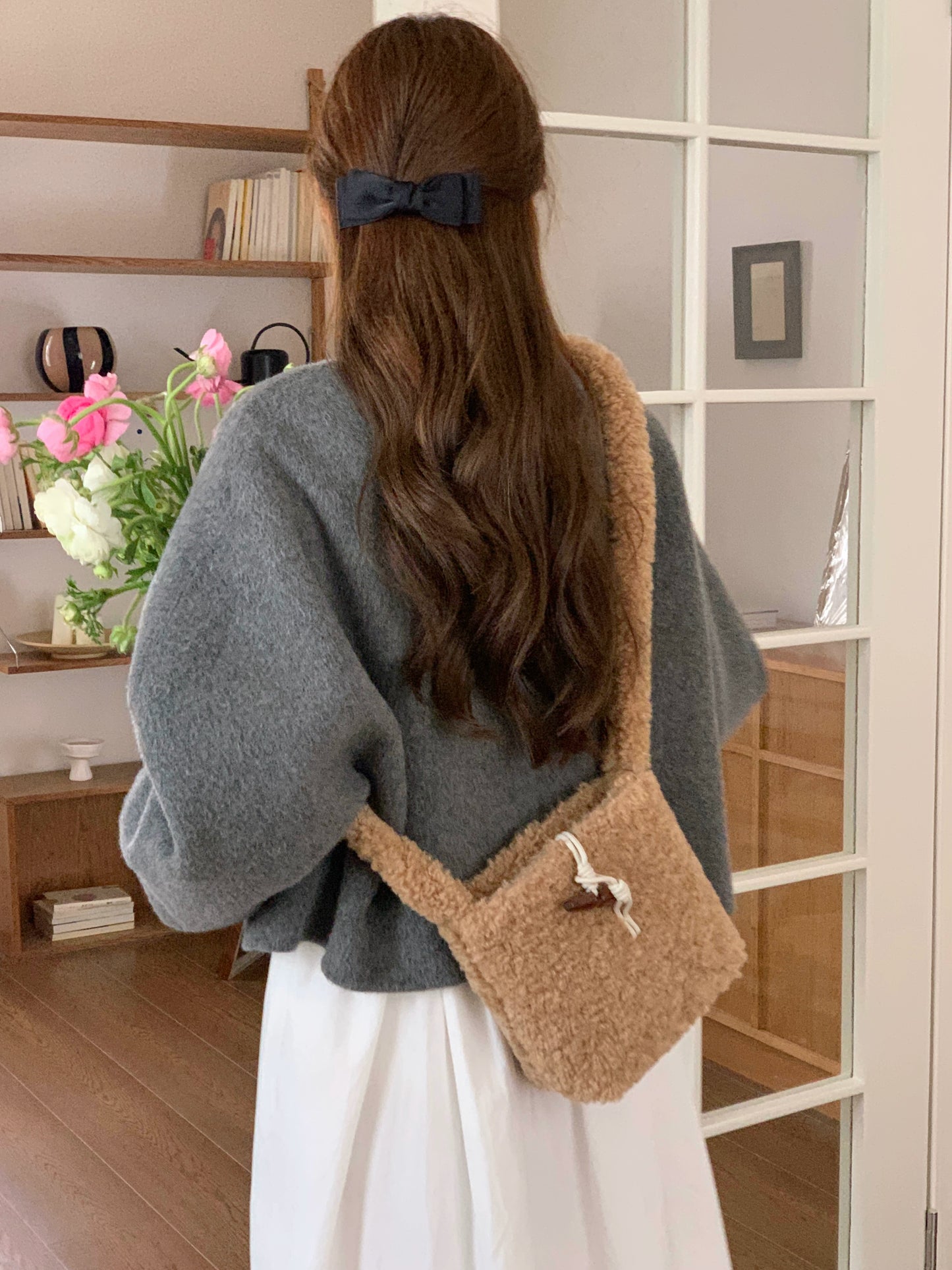 Square Plush Crossbody Bag