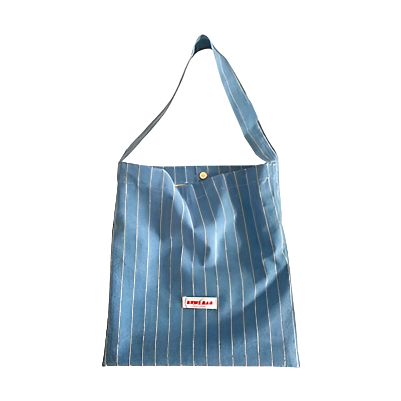 Yarn Blue Striped Shopper Tote Ltd. Ed.