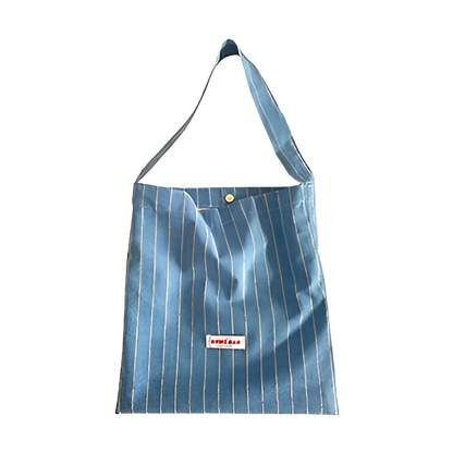 Yarn Blue Striped Shopper Tote Ltd. Ed.