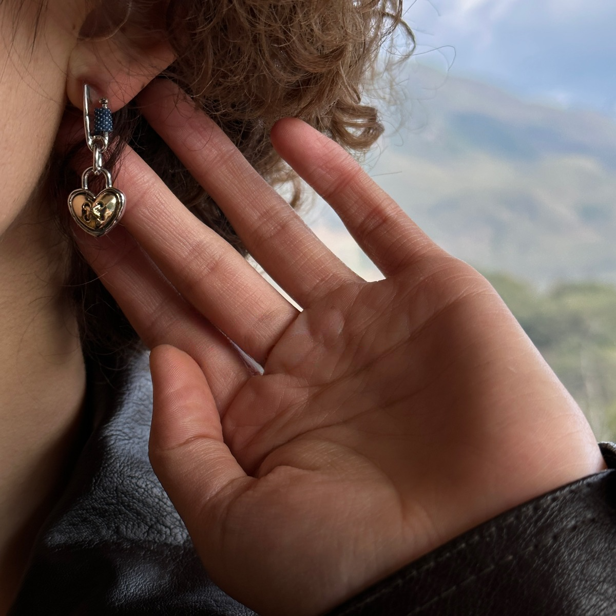 Heart Paperclip Earrings