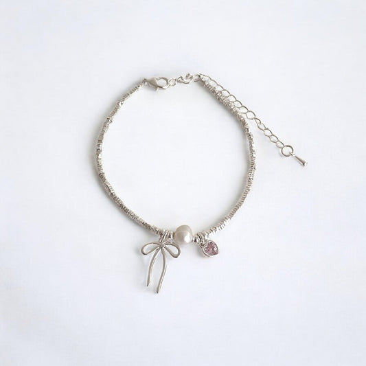 Ribbon Pearl Bracelet